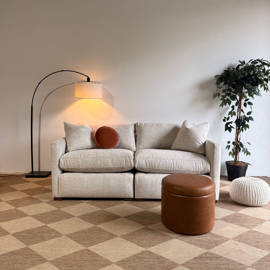 Brook Loveseat in Anquilla Ivory Performance Chenille — Kindred Couches
