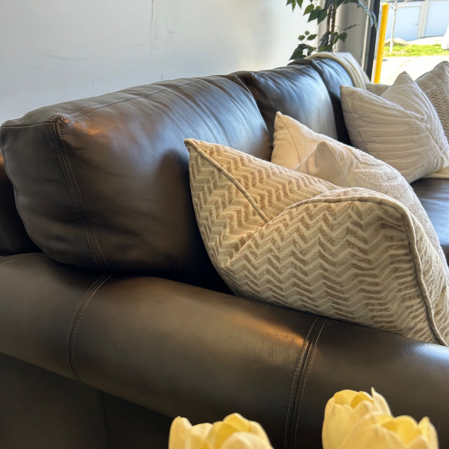 Pottery Barn Pearce 2-Piece Sectional in Dark Chocolate