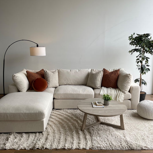 Serene Modular Sectional in Linen Beige