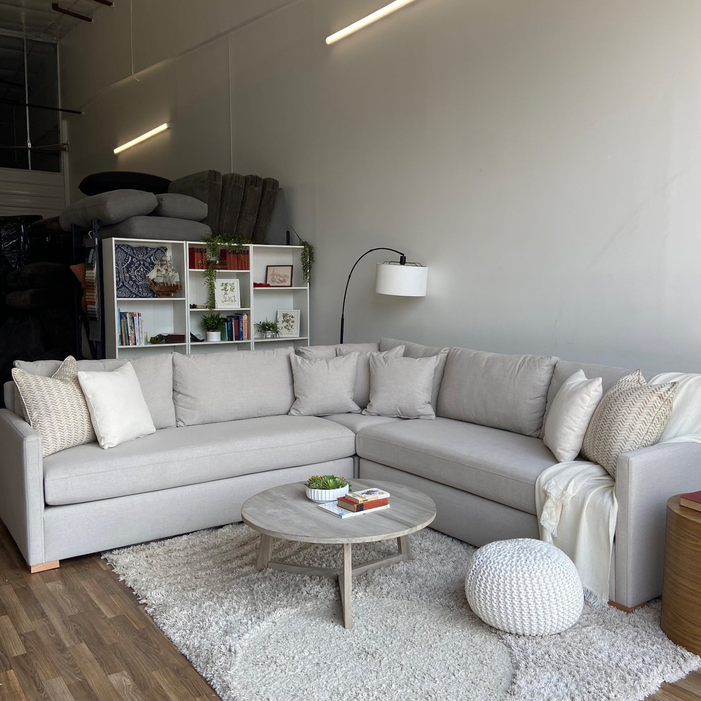 Interior Define Scarlett 3-piece Sectional in Cream