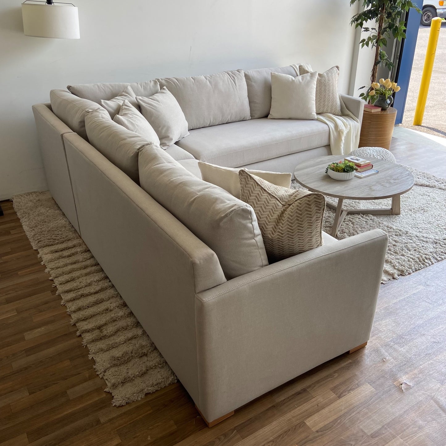 Interior Define Scarlett 3-piece Sectional in Ecru