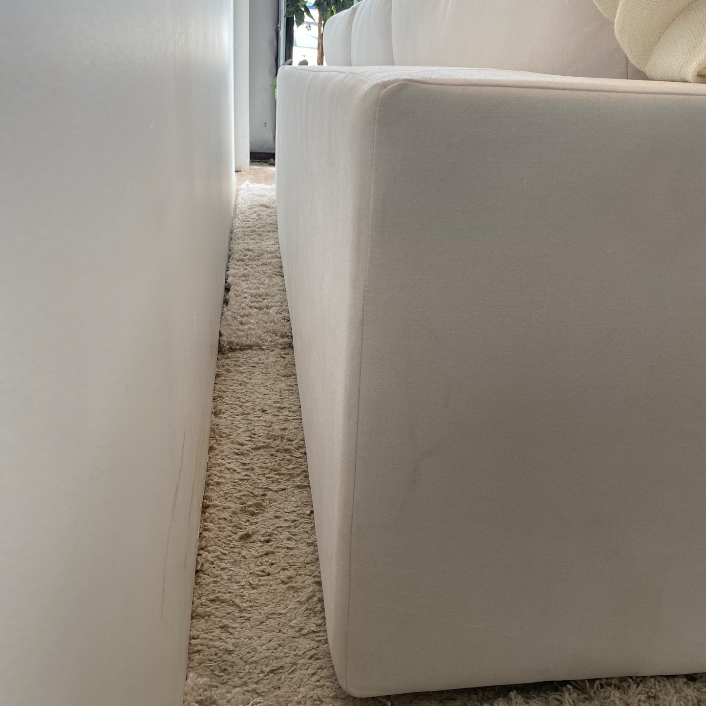 Interior Define Lee 2 Piece Bumper Sectional in White