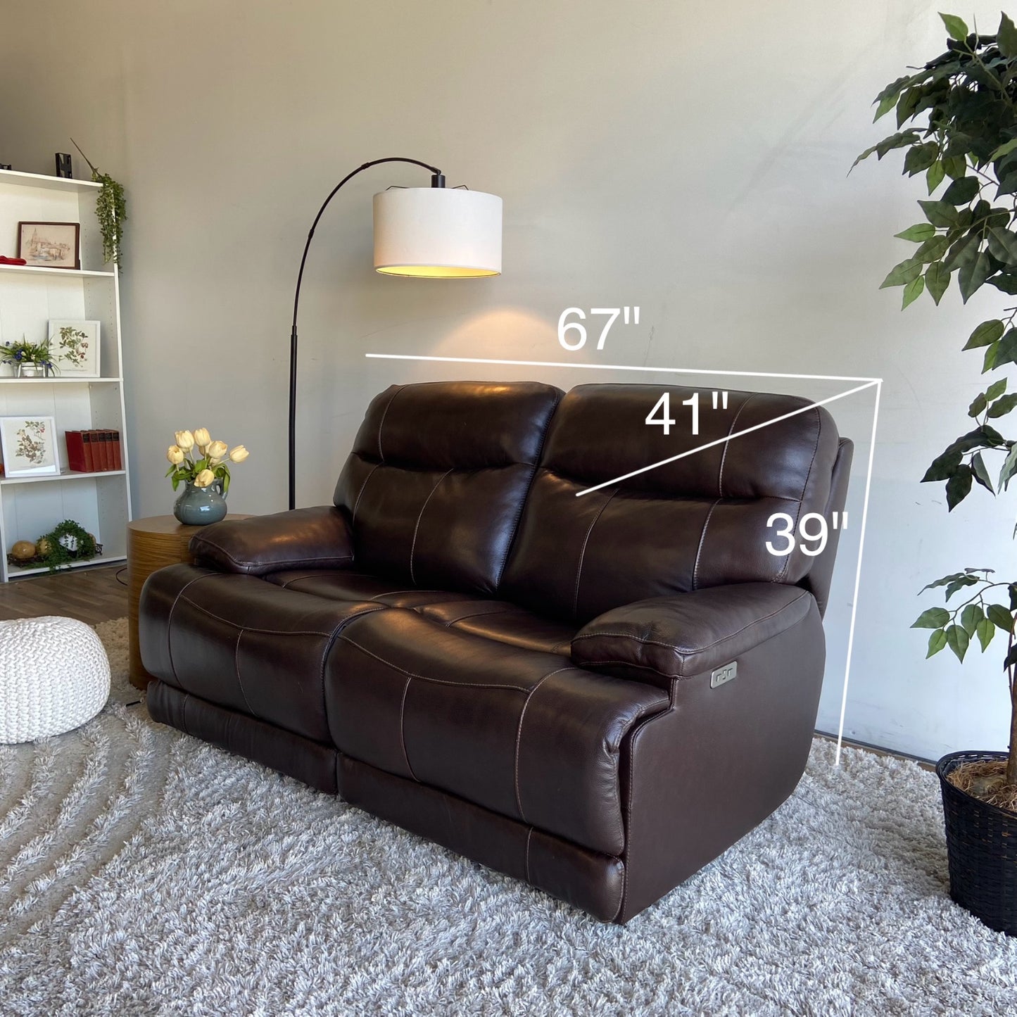 Thomasville 2-seat Leather Recliner