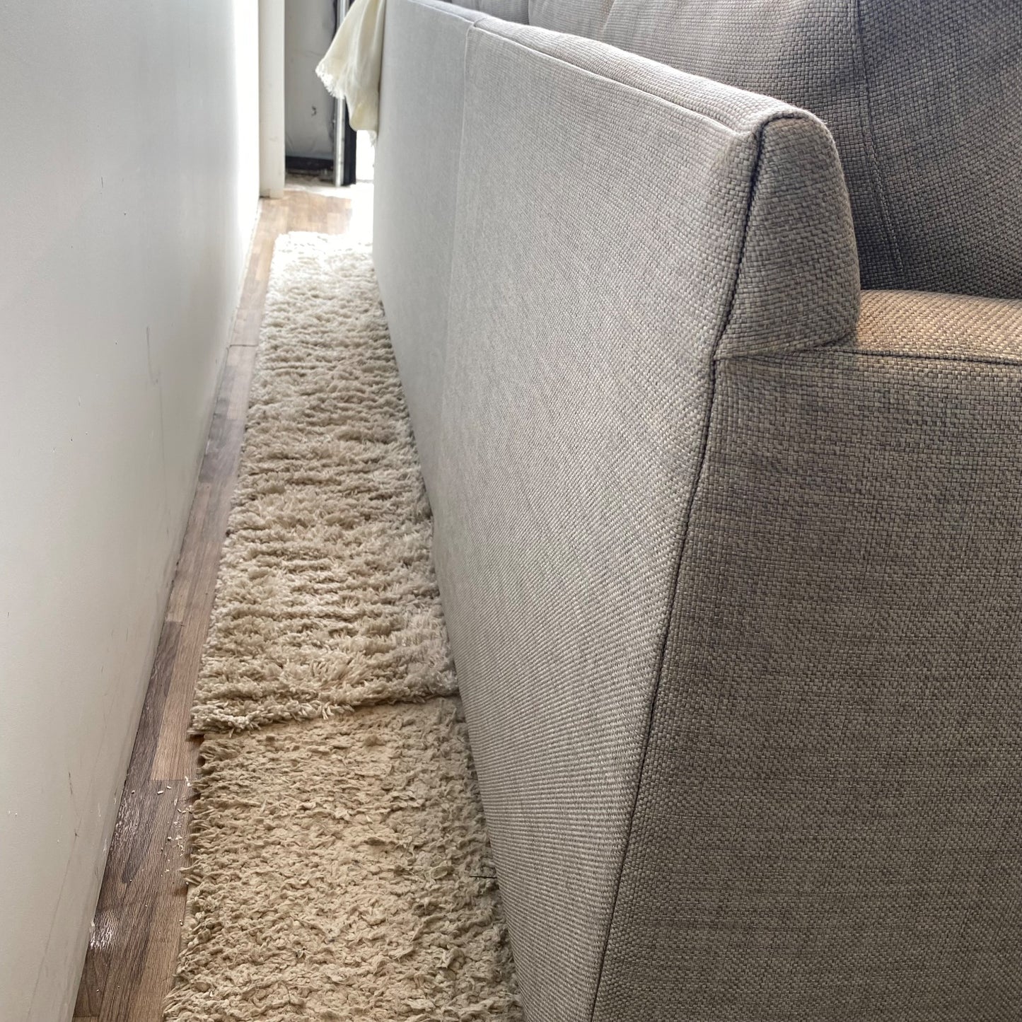 Crate & Barrel Barret II 2 Piece Sectional in Gray
