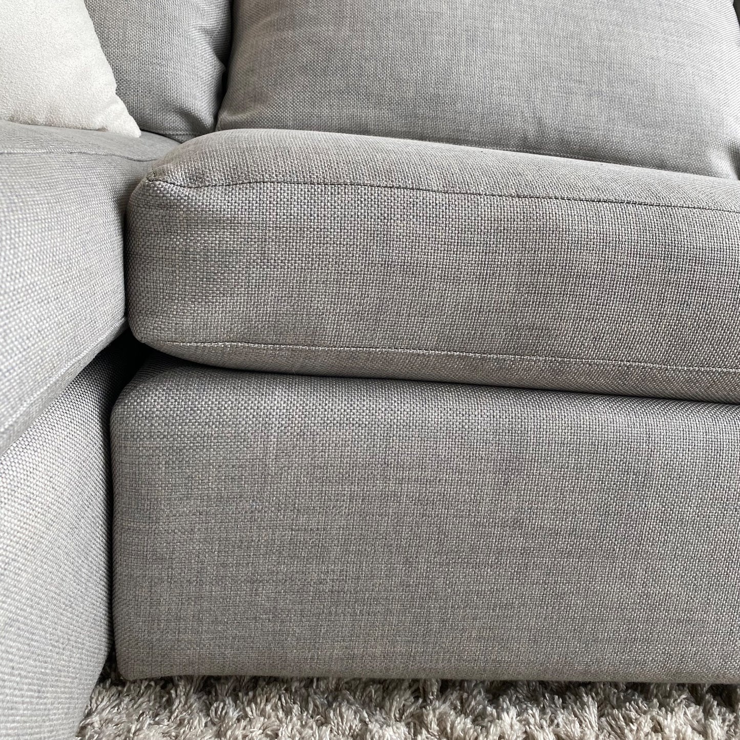 Crate & Barrel Barret II 2 Piece Sectional in Gray