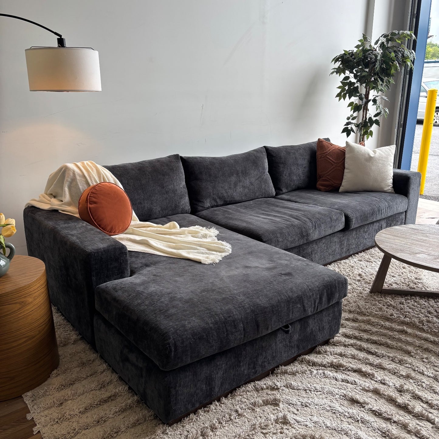 Joybird Holt 2pc Sectional Couch in Black