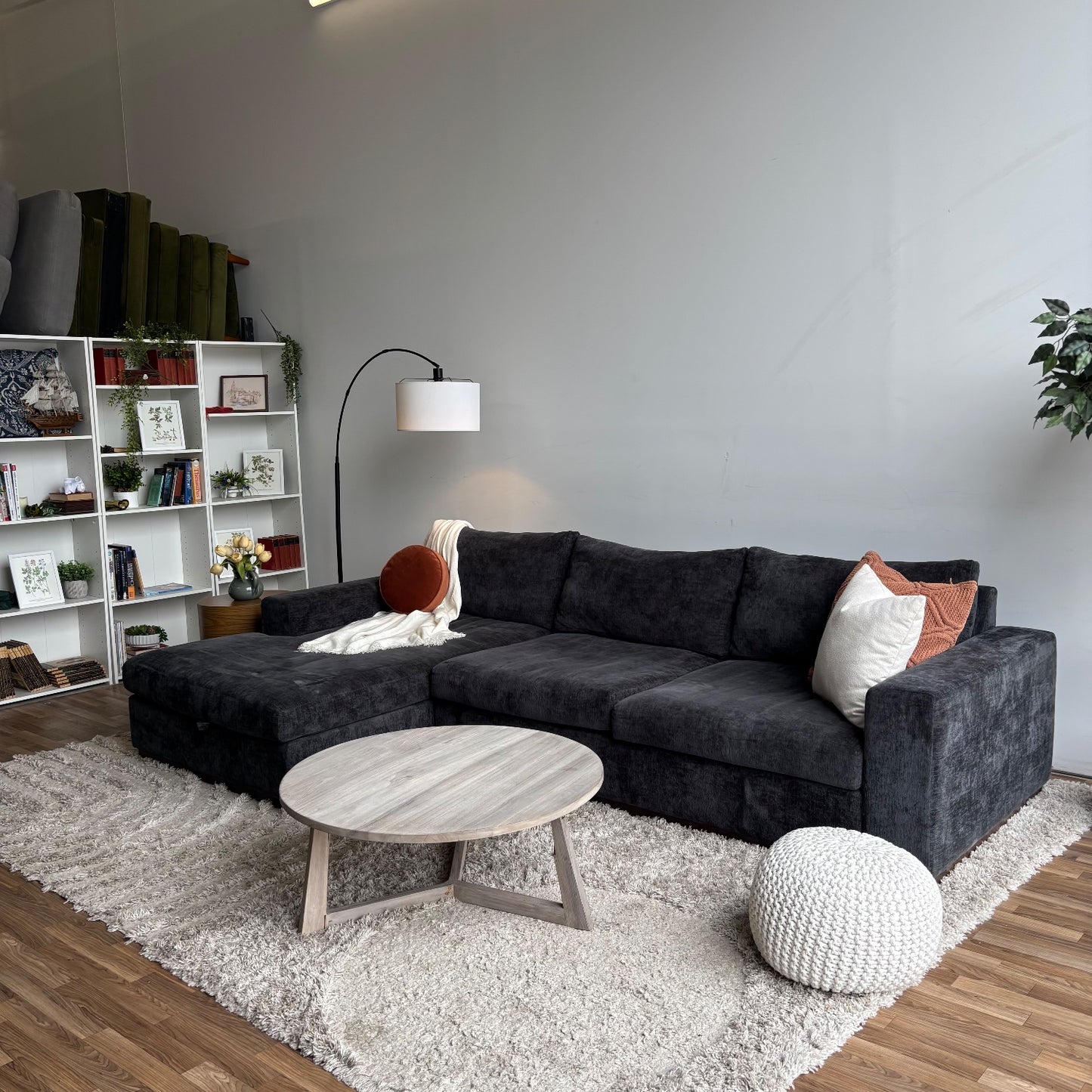 Joybird Holt 2pc Sectional Couch in Black