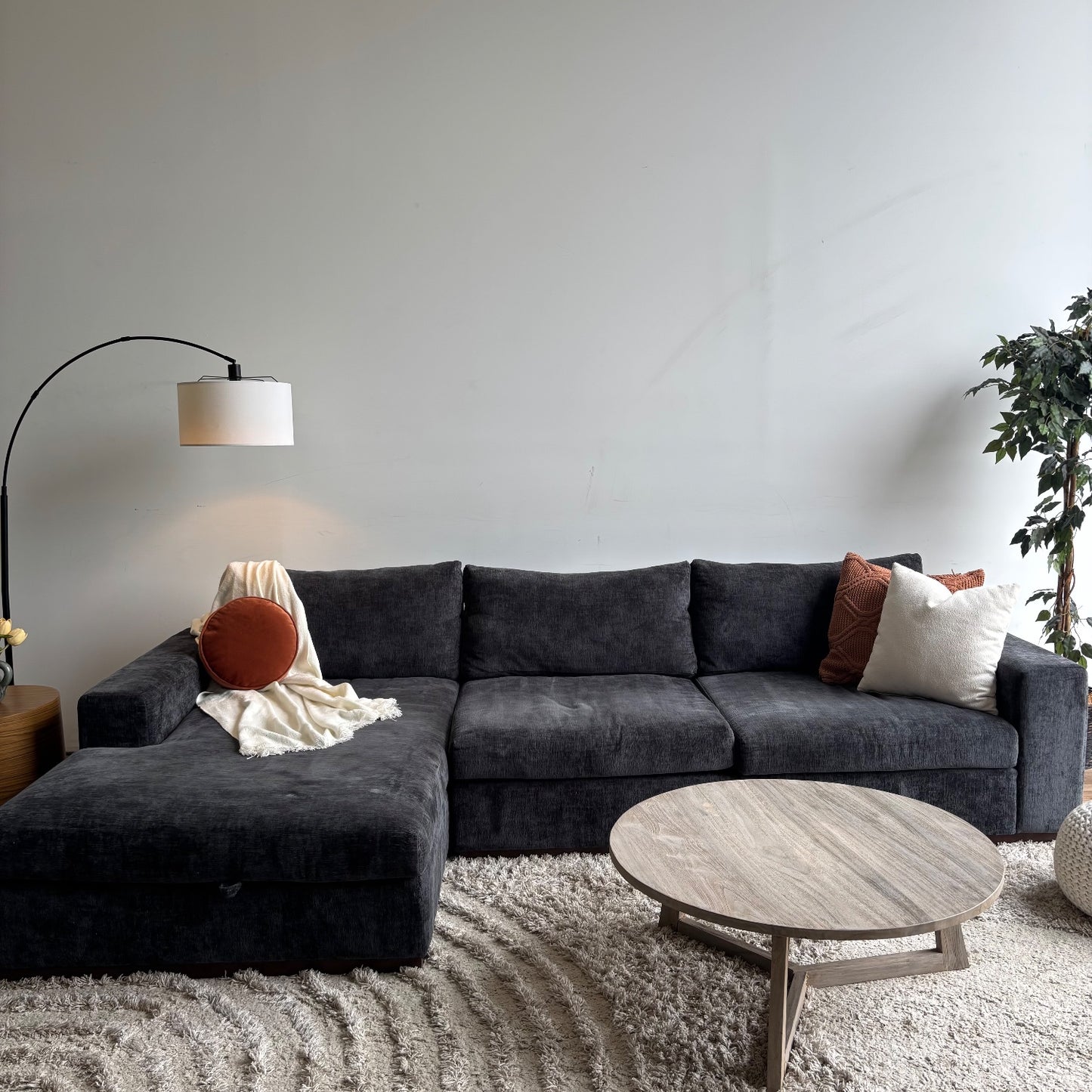 Joybird Holt 2pc Sectional Couch in Black
