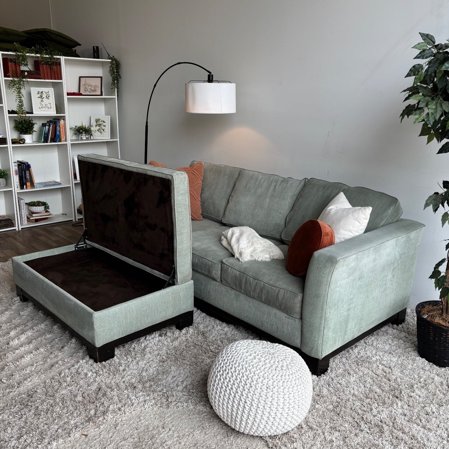 Macy’s Sage Green Sofa