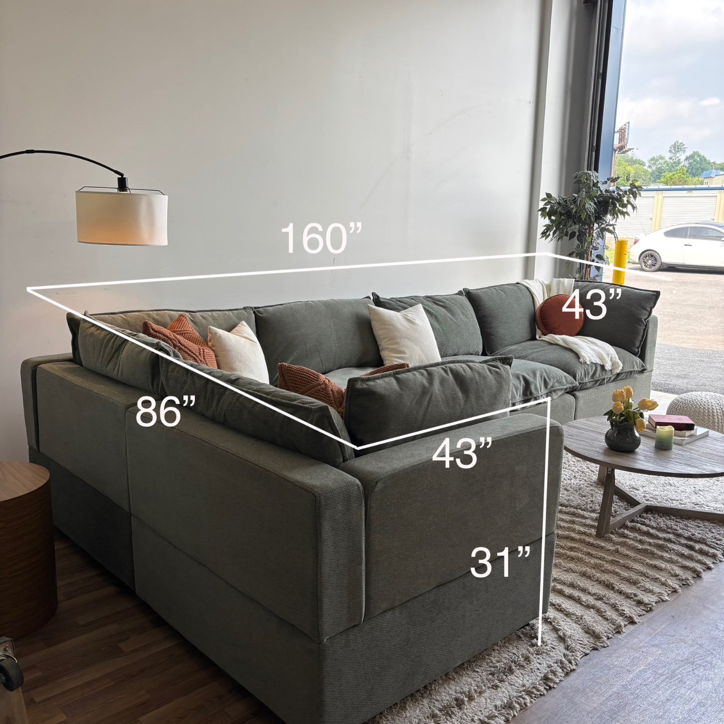Albany Park Kova Modular 5 Pc in Spruce