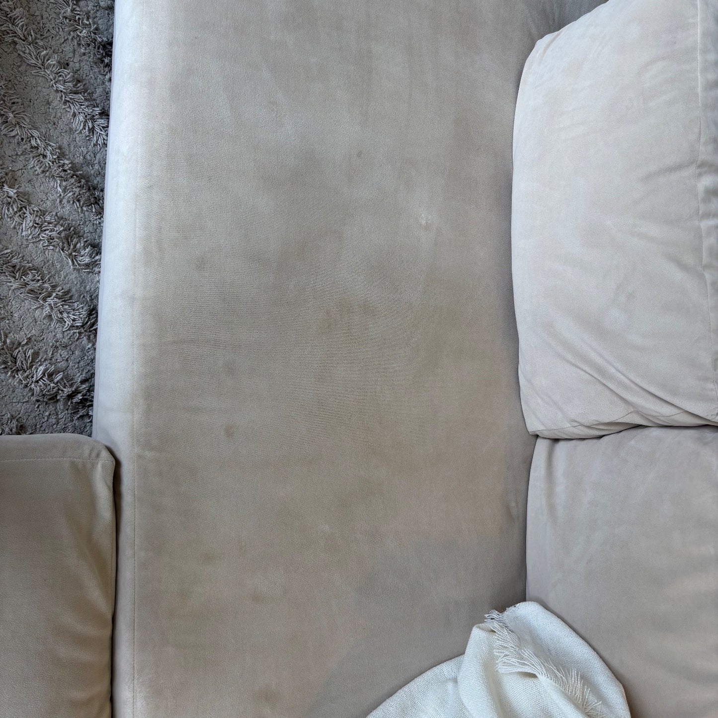 West Elm Haven 2-Piece Bumper Sectional in Beige