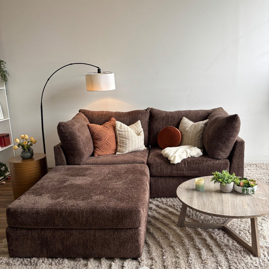 Bennett 3pc Couch in Chocolate Color