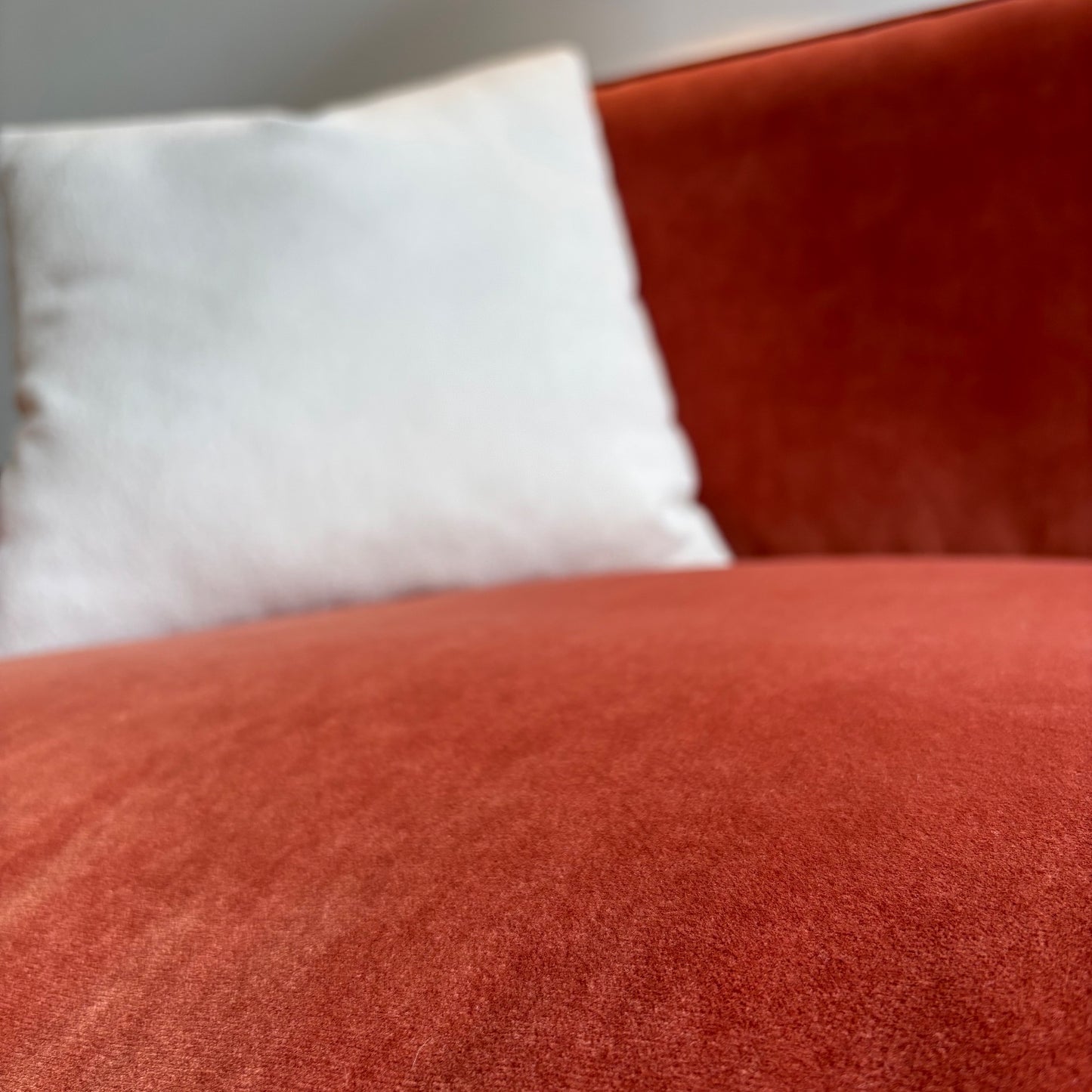Interior Define James Sleeper Sofa in Velvet Berry Red
