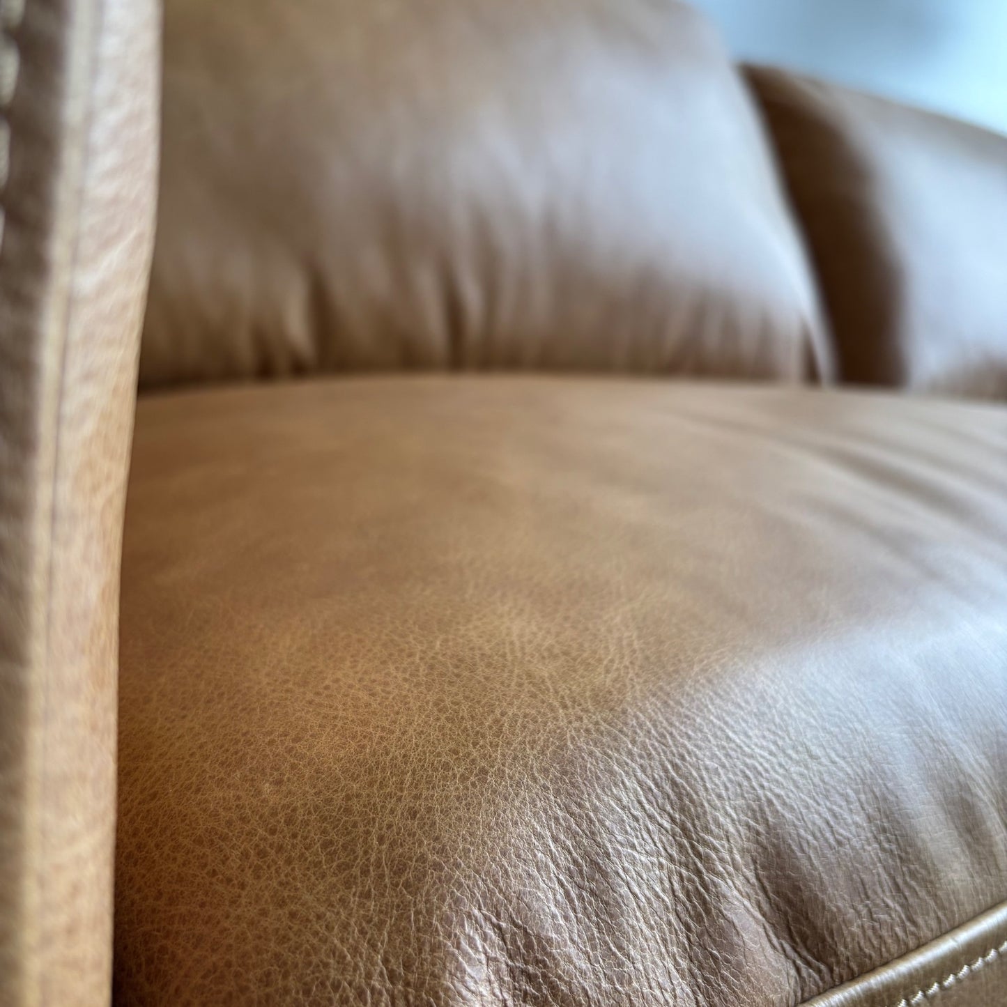 Interior Define Sloan Leather Sleeper Sofa w/ Colten Storage Ottoman