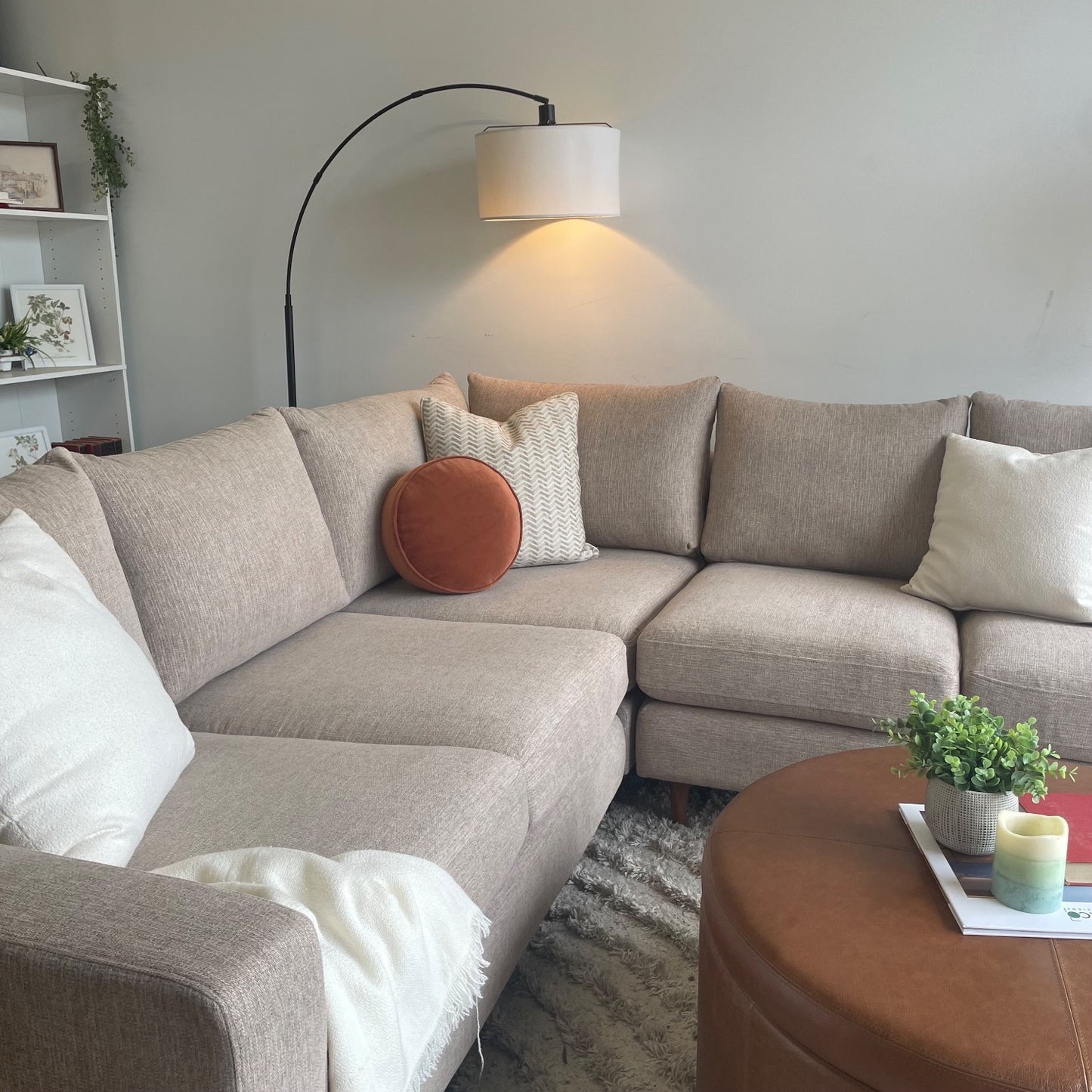 Interior Define Sloan Corner Sectional in beige