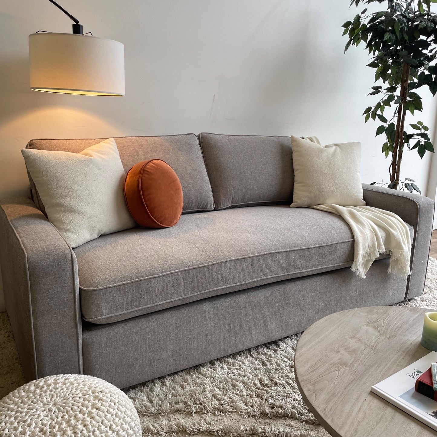 Interior Define James Sleeper Sofa in Gray
