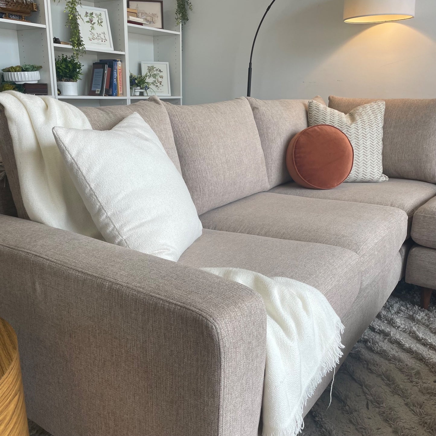 Interior Define Sloan Corner Sectional in beige