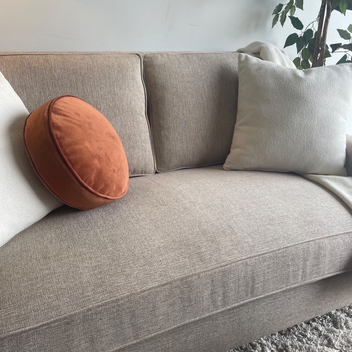 Interior Define Alexander Loveseat in Beige