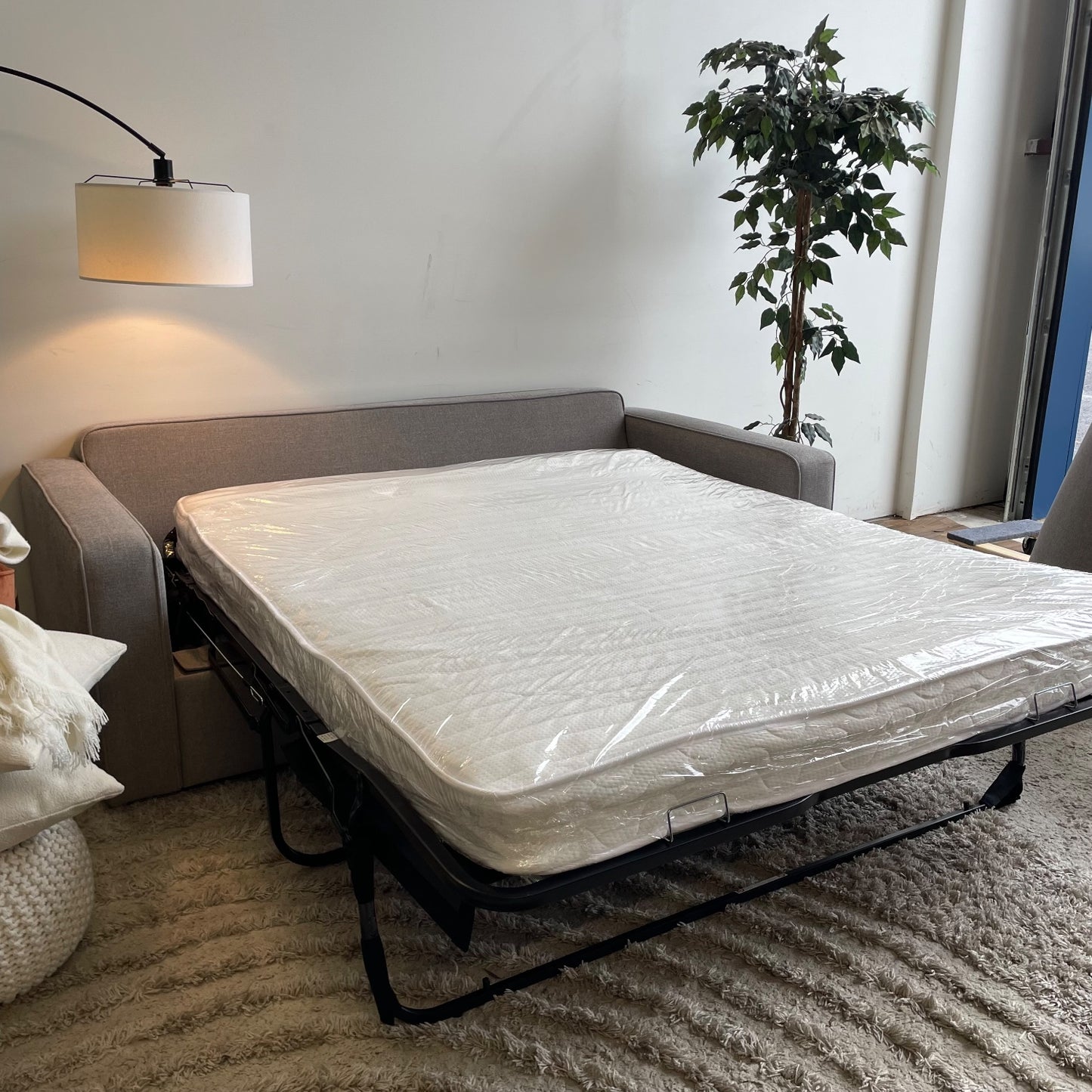 Interior Define James Sleeper Sofa in Gray