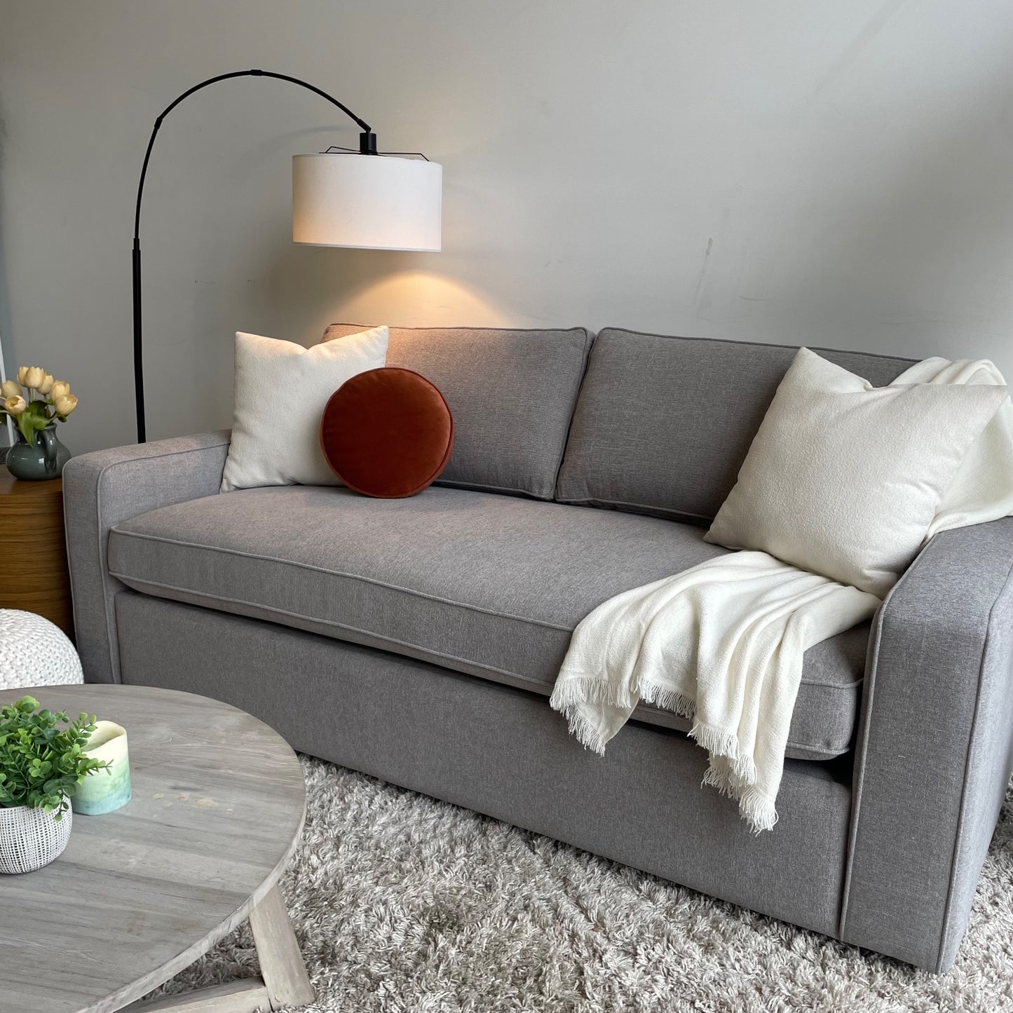 Interior Define James Sleeper Sofa in Gray