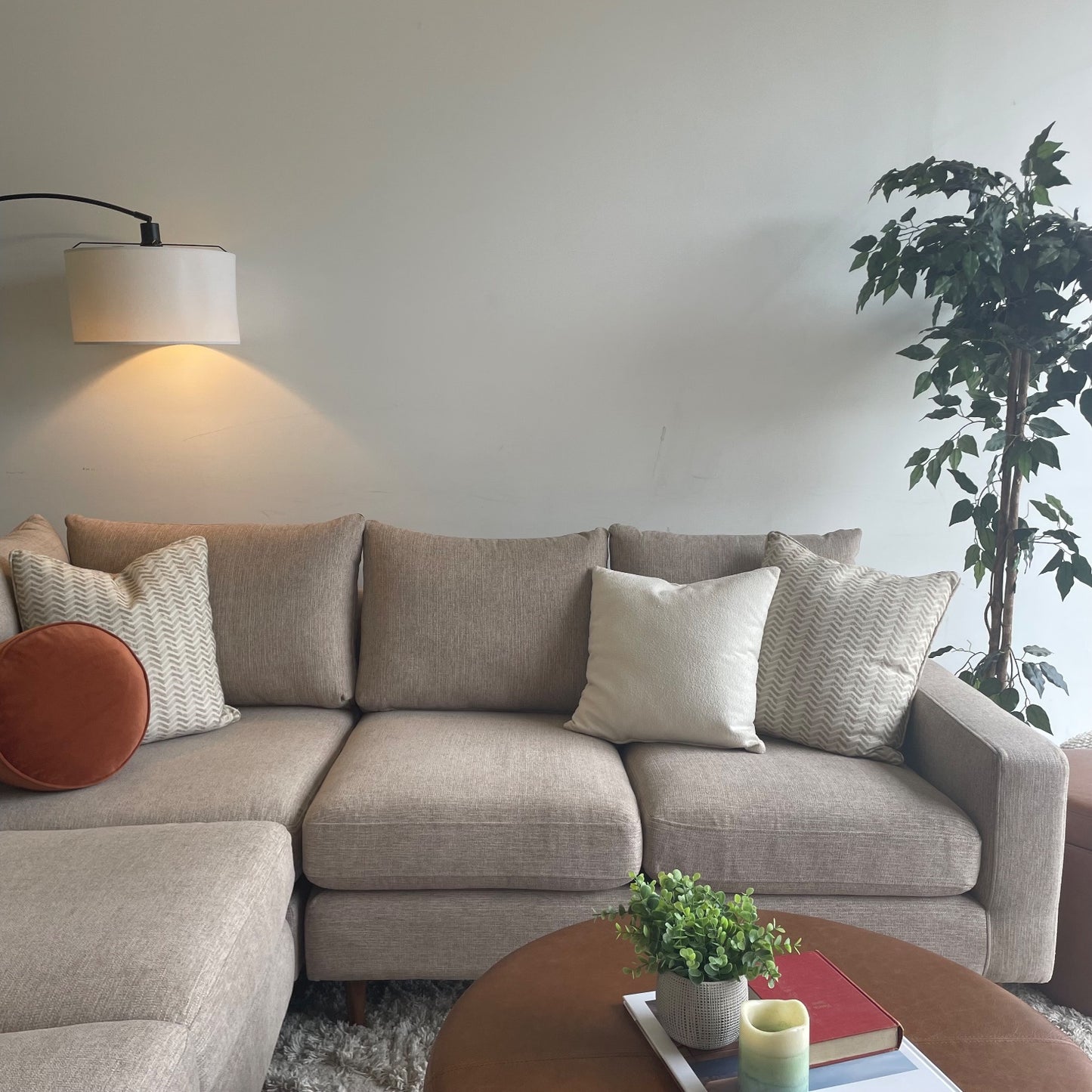 Interior Define Sloan Corner Sectional in beige