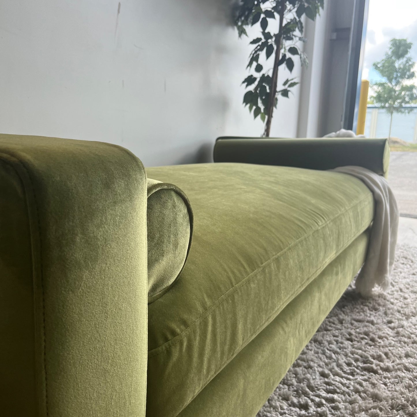 Interior Define Sloan Daybed in Sage Performance Velvet