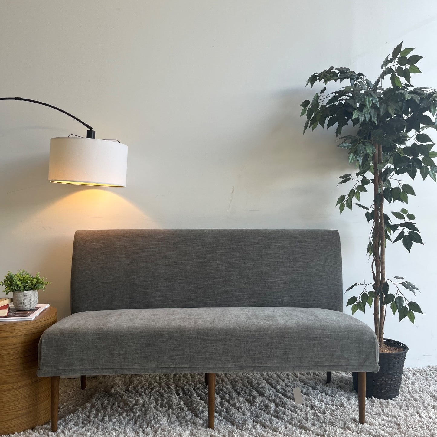 Interior Define Dorian Armless Bench in Gray