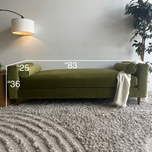 Interior Define Sloan Daybed in Sage Performance Velvet