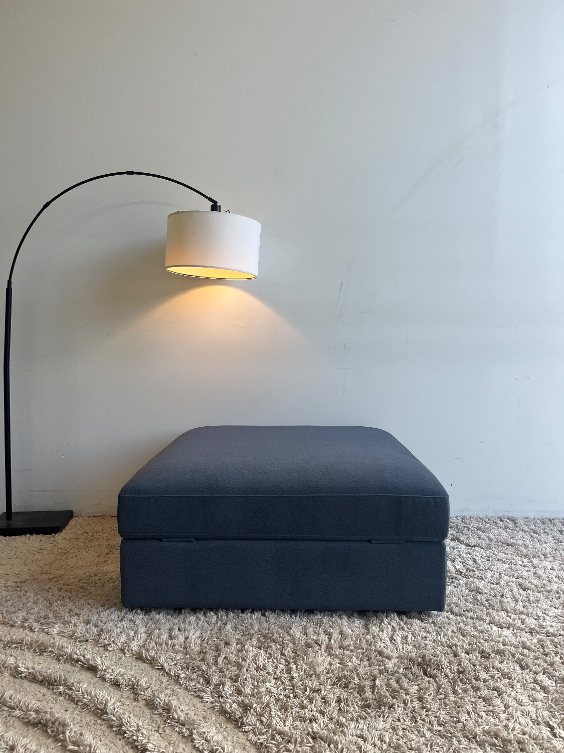 Interior Define Tatum Ottoman in Performance Brushed Knit Dusk