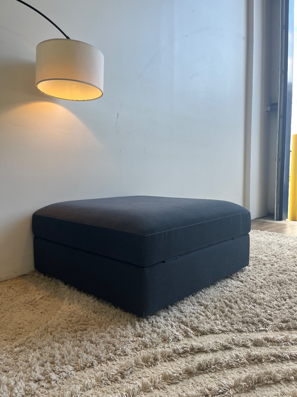 Interior Define Tatum Ottoman in Performance Brushed Knit Dusk
