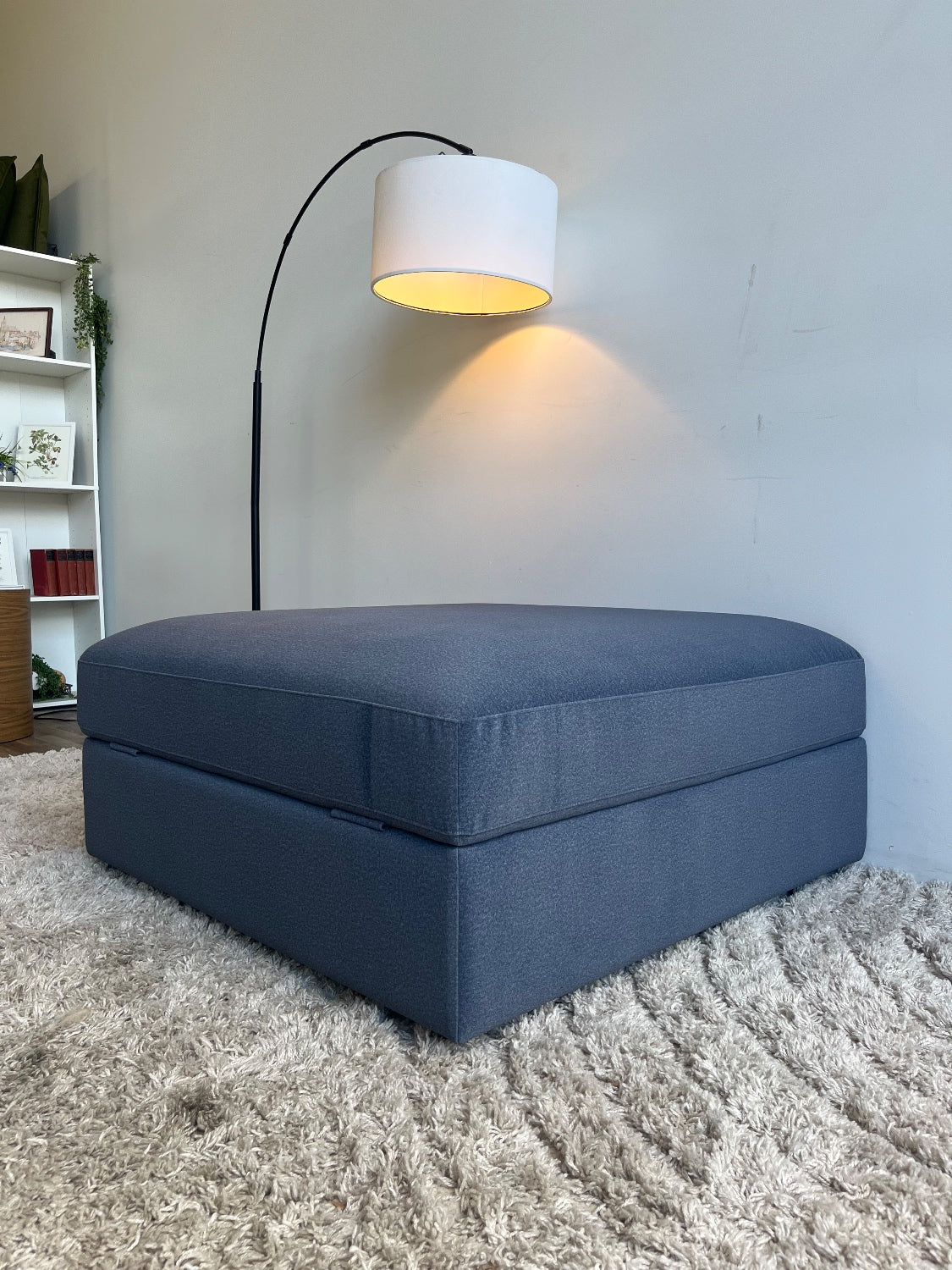 Interior Define Tatum Ottoman in Performance Brushed Knit Dusk