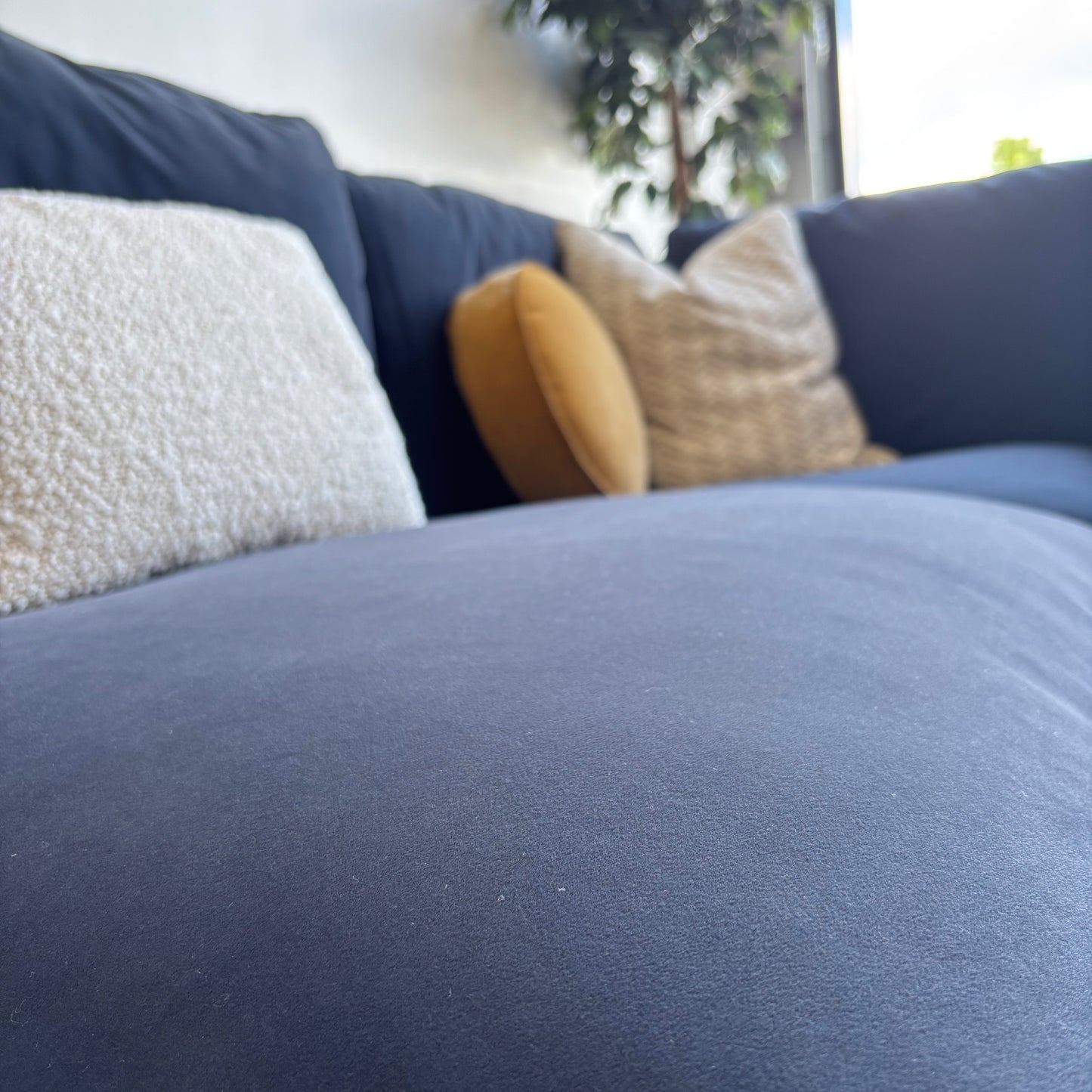 Albany Park Kova Modular 4 Pc sectional in Velvet Navy Blue