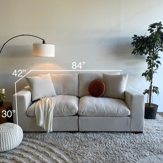 Lakeview Loveseat in Vanilla Cream