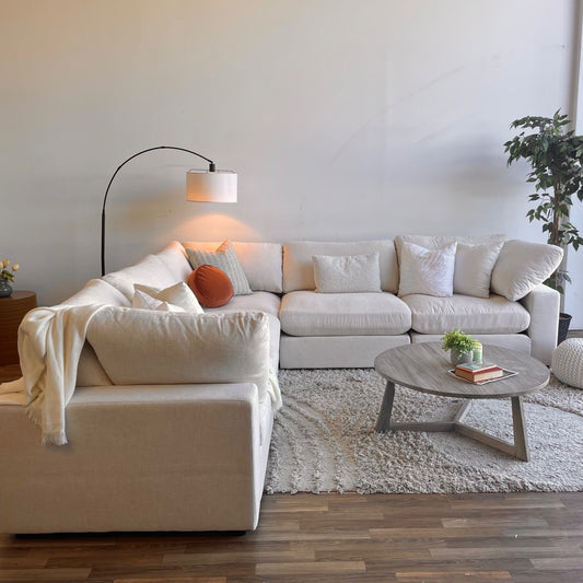 Serene Corner Sectional in Linen Beige