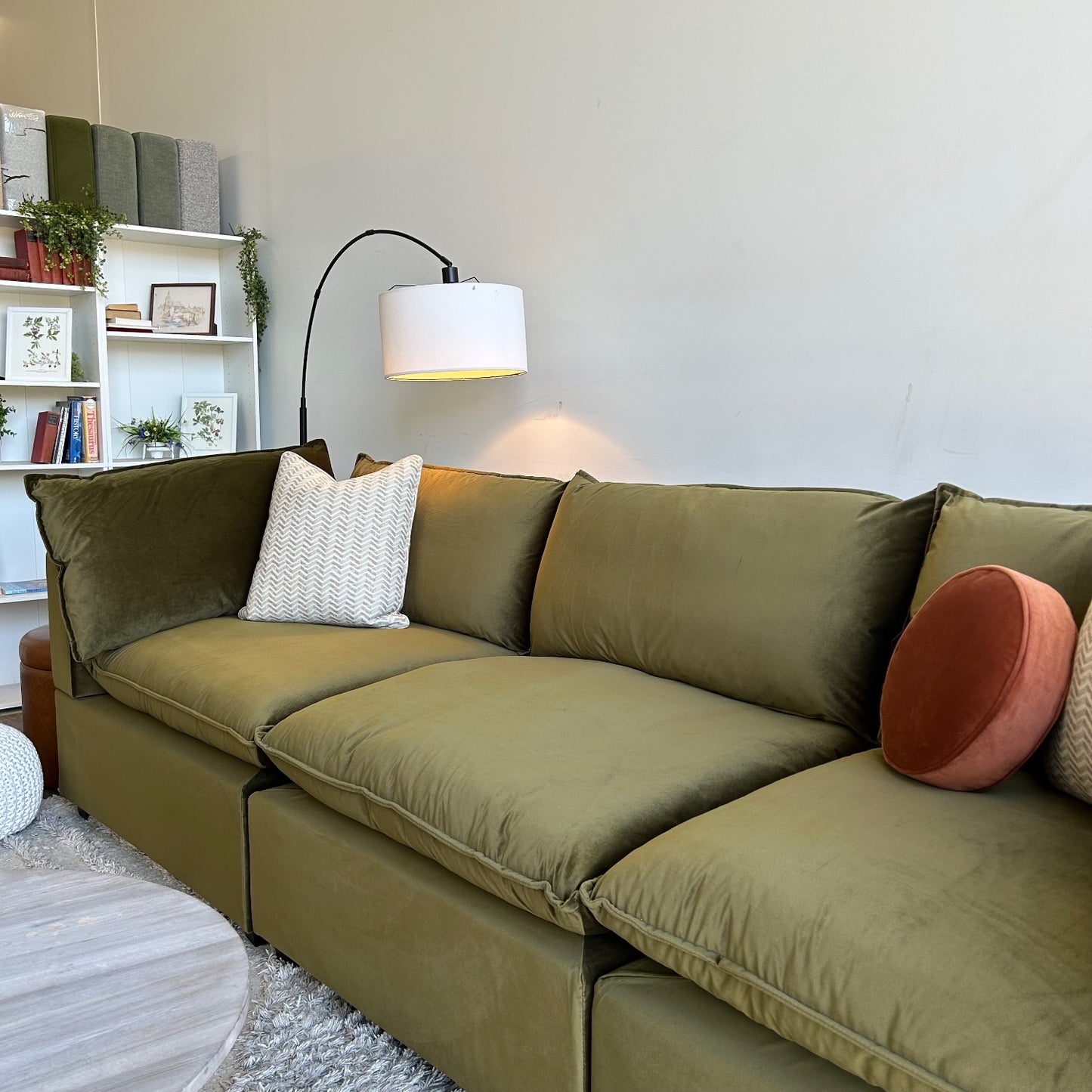 Bellamia Sofa in Green performance Velvet