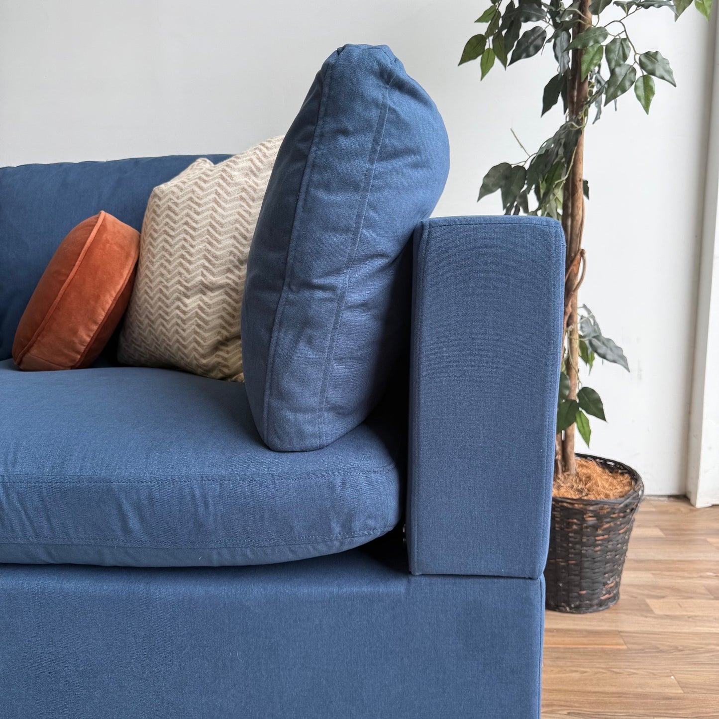 Albany Park Kova Modular 4 Pc Sectional in Denim Performance Brushed Canvas
