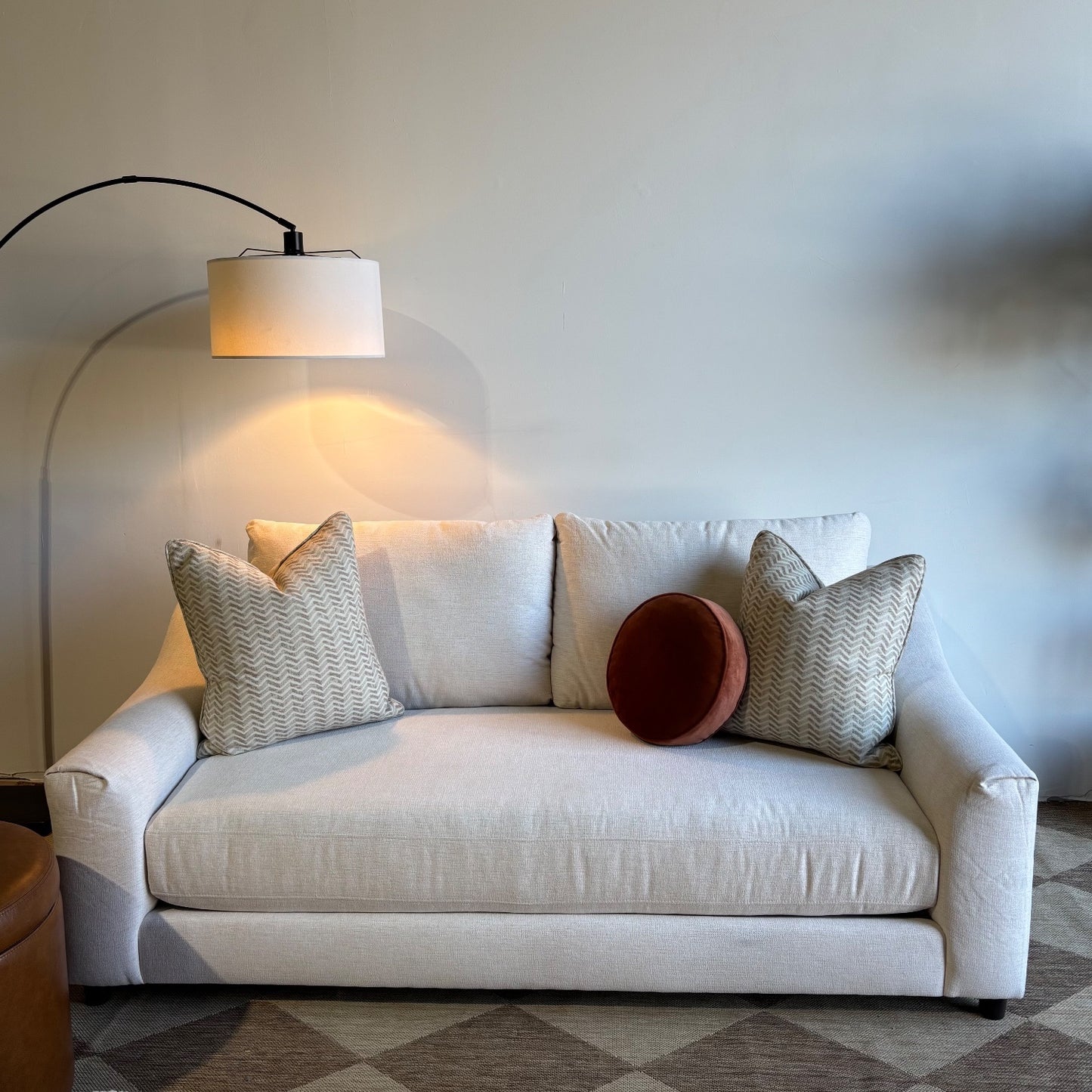 Interior Define Saylor Sofa in Cream Performance Fabric