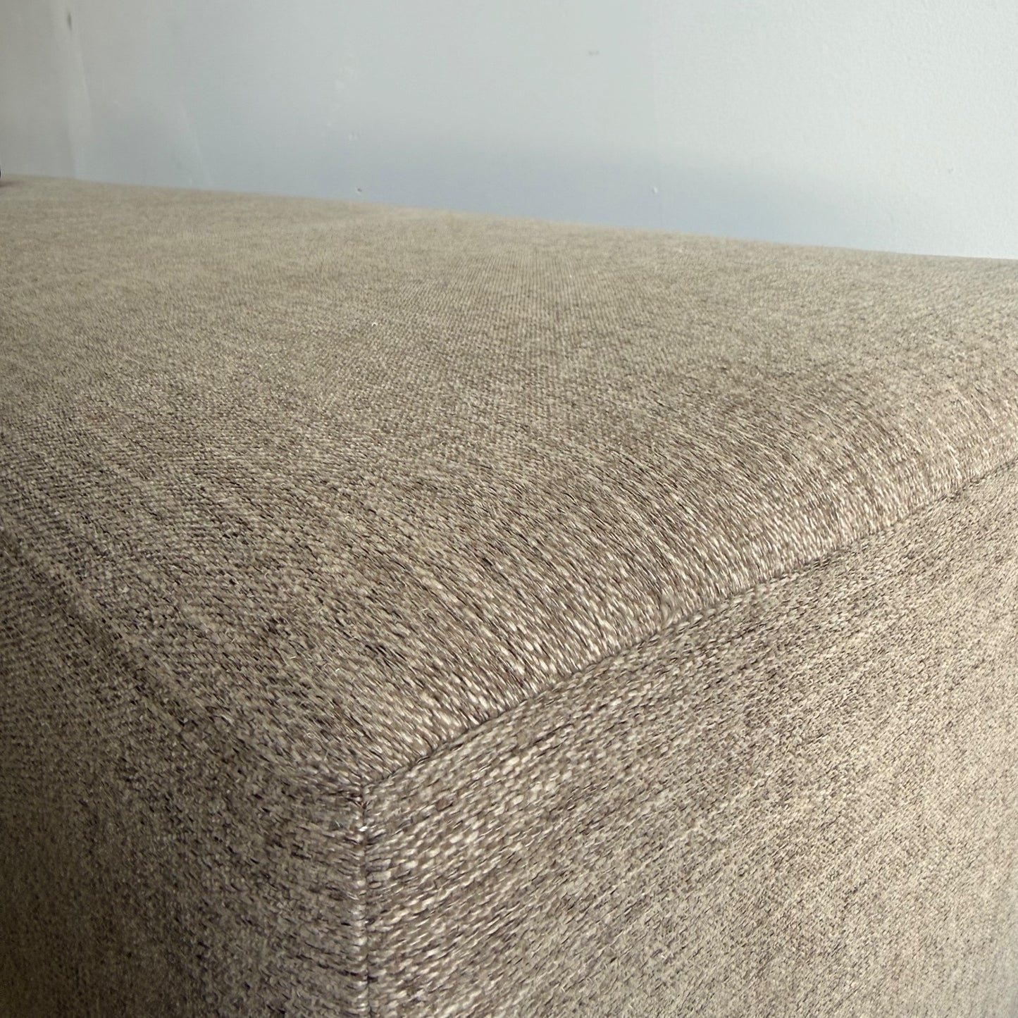 Interior Define Miller Bench in Beige Performance Fabric