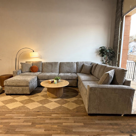 Atlas Modular Grand Corner in Gray Chenille