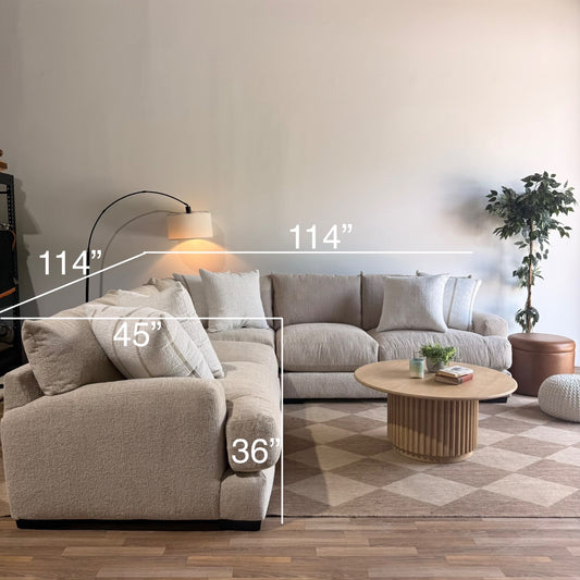 Parker Corner Sectional in Beige — Kindred Couches