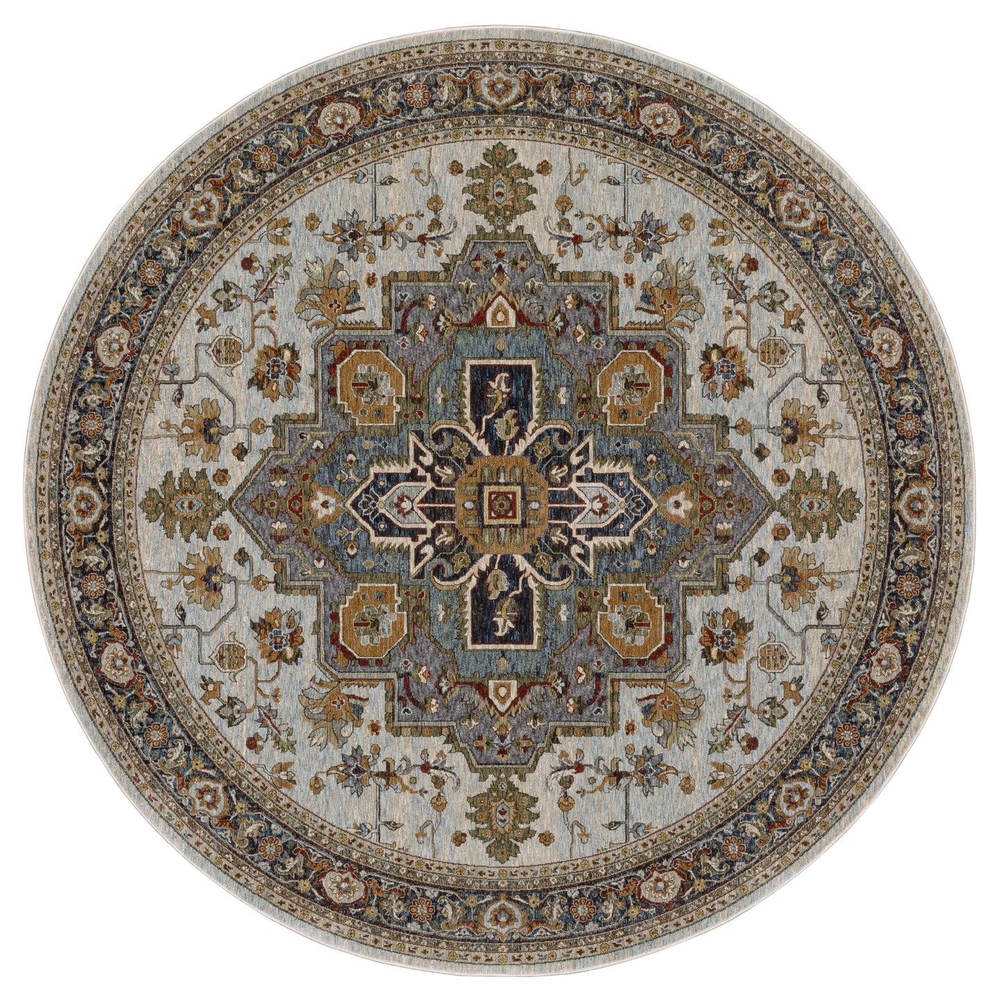 Aberdeen Area Rug — 1144W (Ivory/Blue)