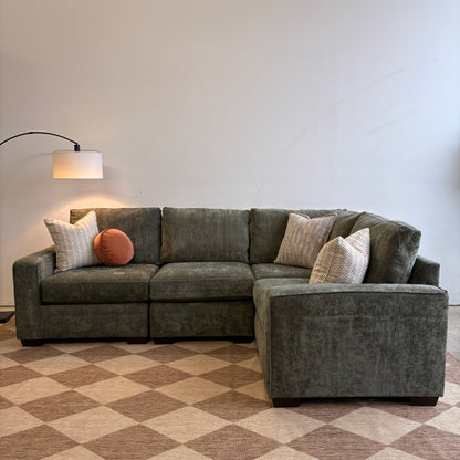 Atlas Modular L-Shape Enclosed in Green Chenille