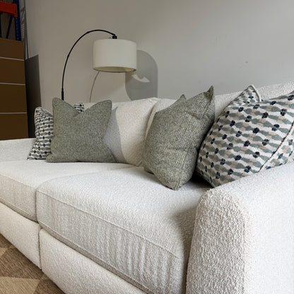 Oak Loveseat in Performance Snow Boucle by Kindred Couches