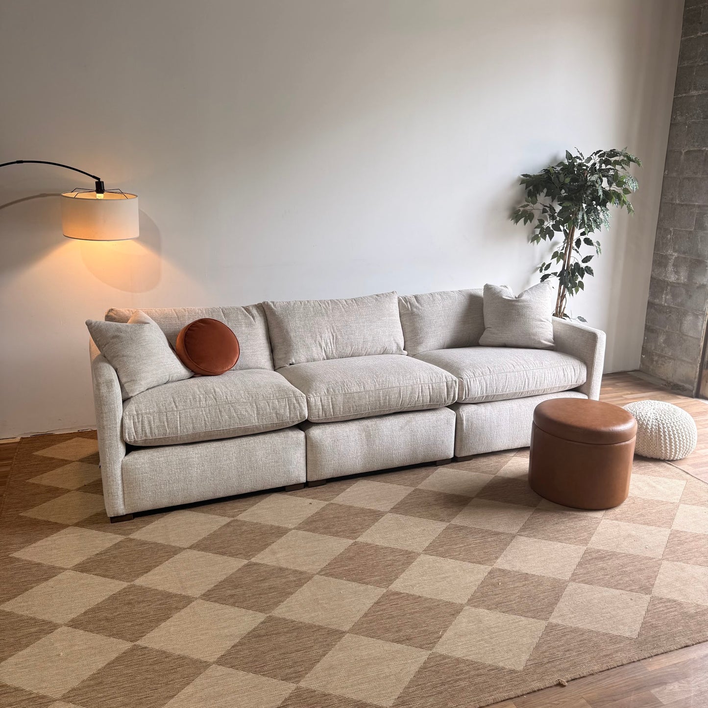 Brook Sofa in Anquilla Ivory Performance Chenille — Kindred Couches