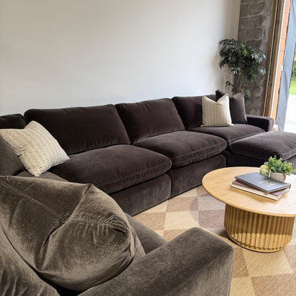Woodland U-Shape Enclosed with Slim Ottoman cushions