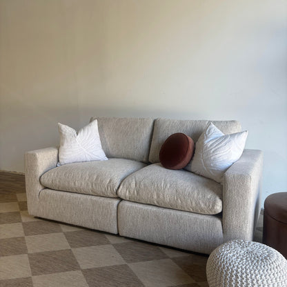 Cypress Loveseat in Oatmeal Basketweave, right view