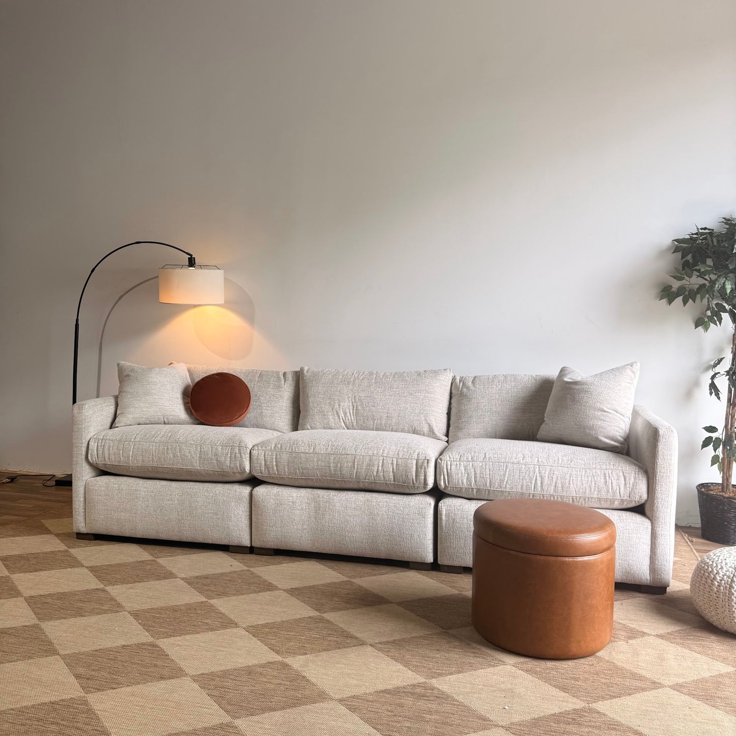 Brook Sofa in Anquilla Ivory Performance Chenille — Kindred Couches