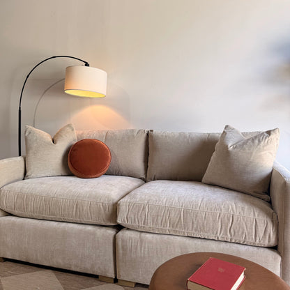 Brook Loveseat in Milano Sand Velvet — Kindred Couches