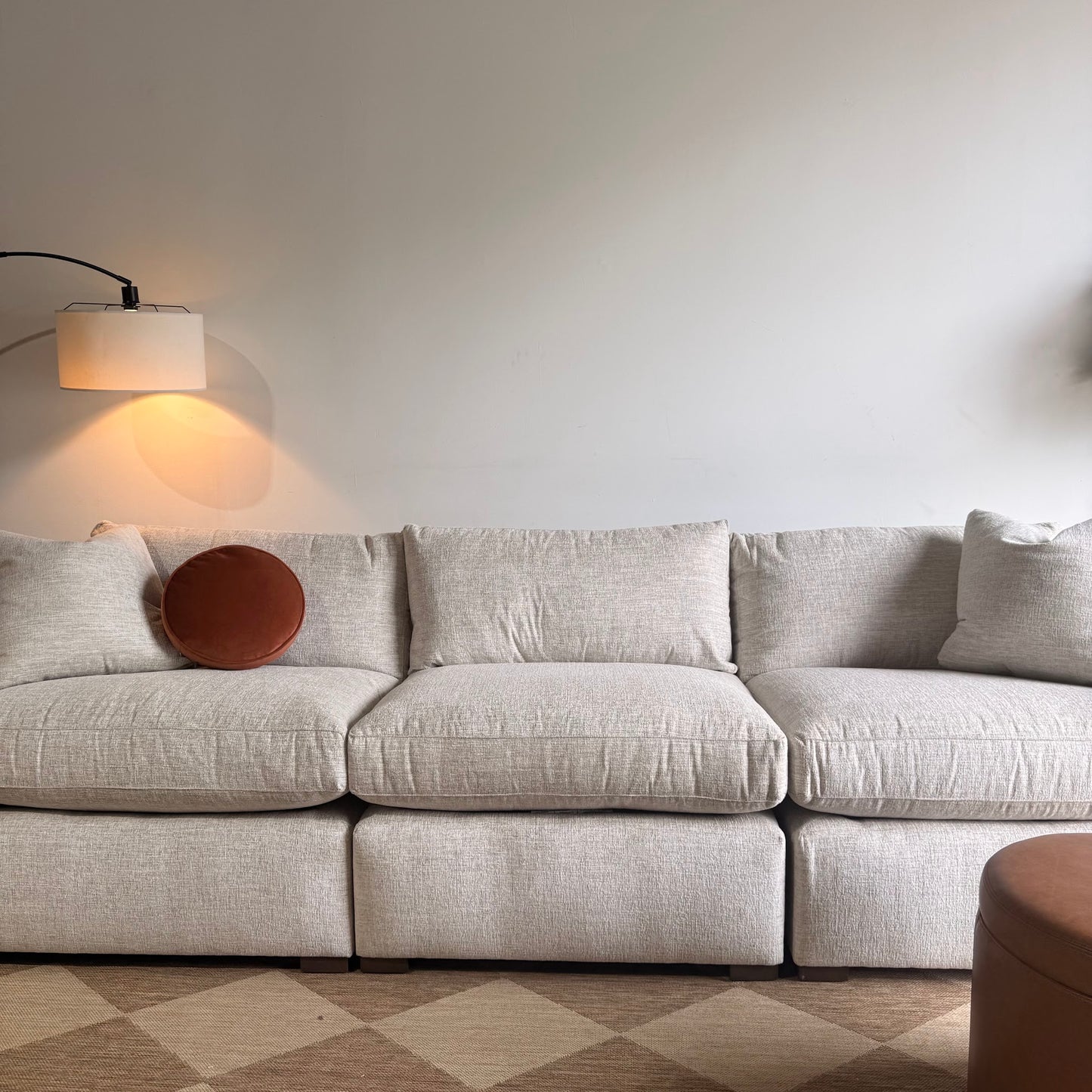 Brook Sofa in Anquilla Ivory Performance Chenille — Kindred Couches