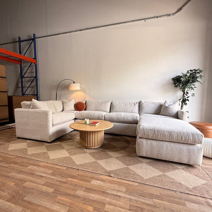 Brook U-Shape Enclosed Sectional - Anquilla Chenille